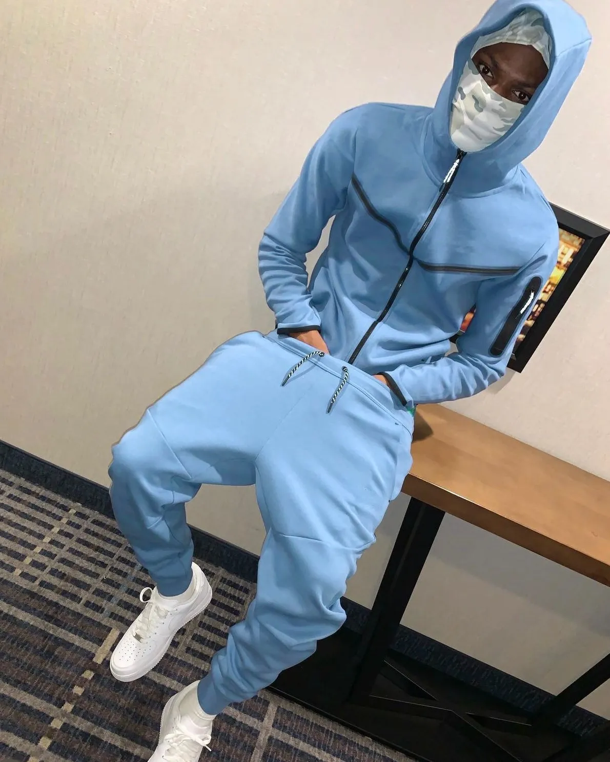 Tracuits Sportkleding Sporthoodies Ontwerpers Trainingspakken Unisex Truien Rits Losse Hoody Tech Fleece Jassen_voghion.com