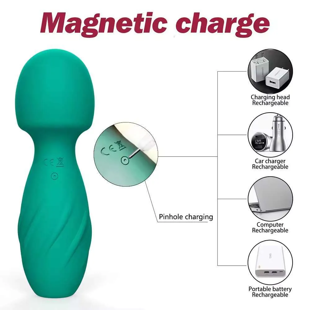 Mushroom Shape Silicone Recharge Handheld AV Women Vibrator Wireless Wand  Massager 10 Frequency Handheld Cordless Av Magic Body From Zar001, $39.4 |  DHgate.Com