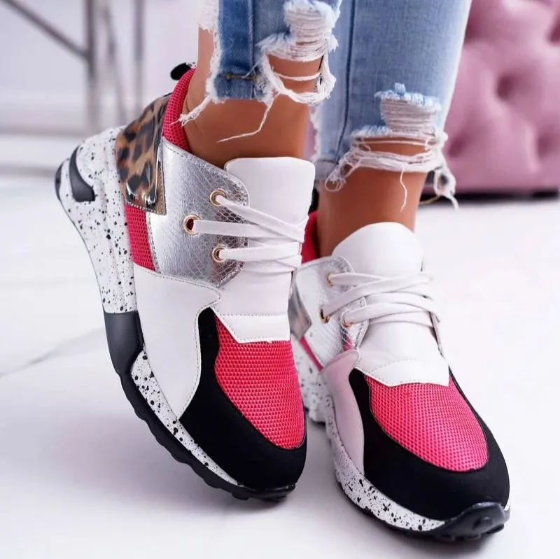 Leopard Print Platform sneakers for women for Women - Mixed