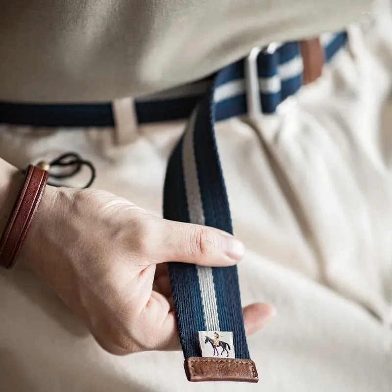 DHgate.com:Mens Retro Woven Canvas Belt with Double Ring