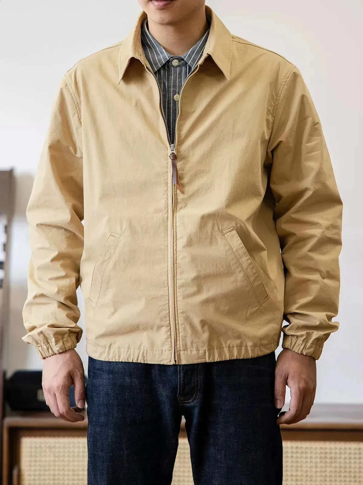 Red Tornado Mens Lightweight Windbreaker Jacket Full Zipper