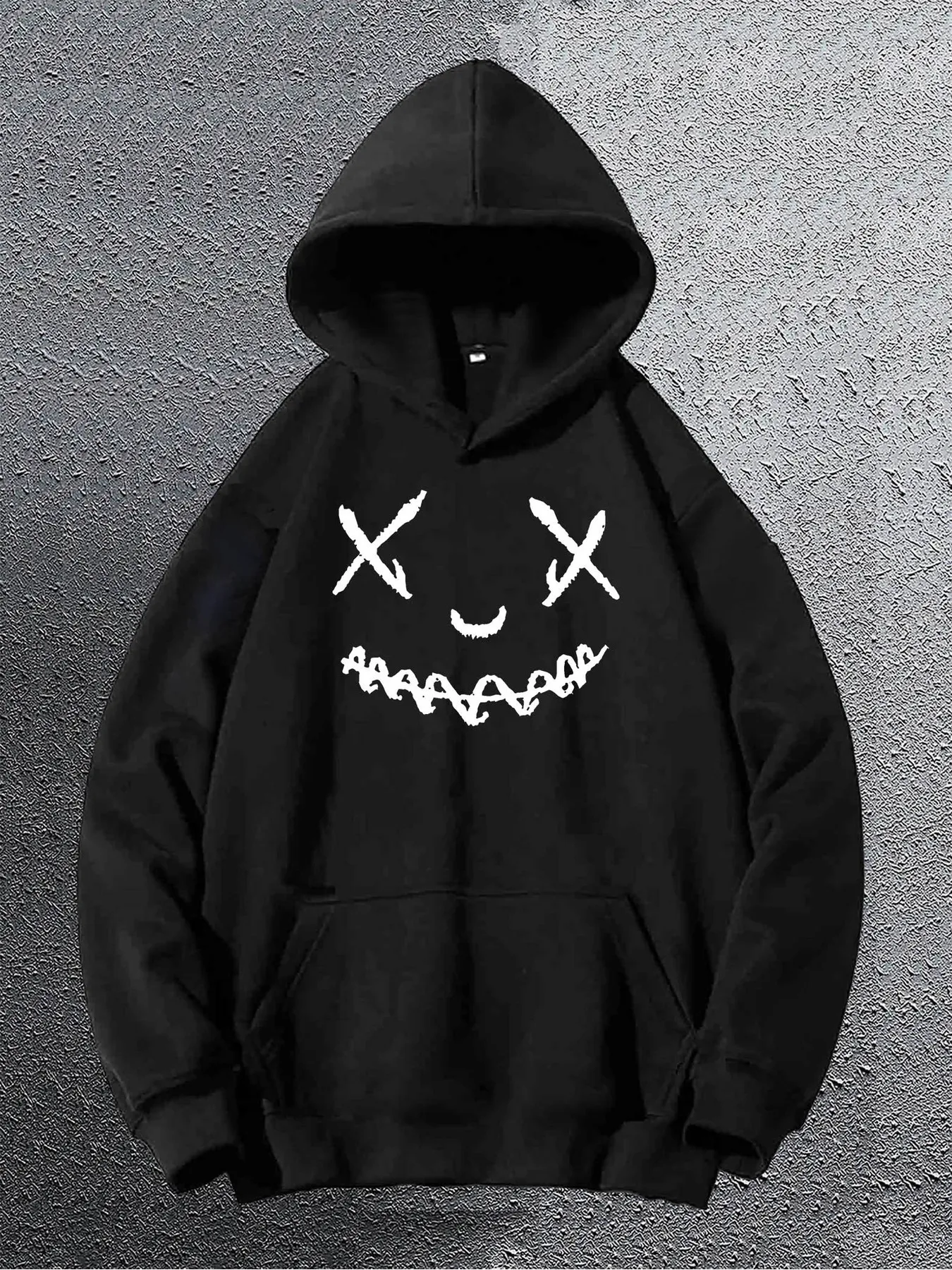 Frowny face hoodie hot sale