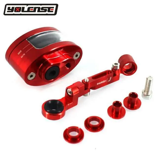 Motorcycle CNC Brake Reservoir Clutch Tank Oil Fluid Cup For