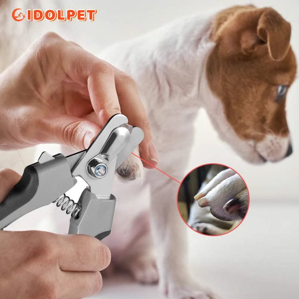 Professional Pet Nail Clipper with Safety Guard - Medium & Large Dogs ...