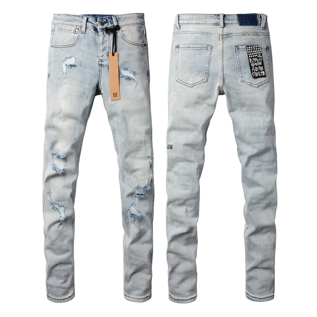 Mens Designer Black Black Amiri Jeans With Trendy Hole