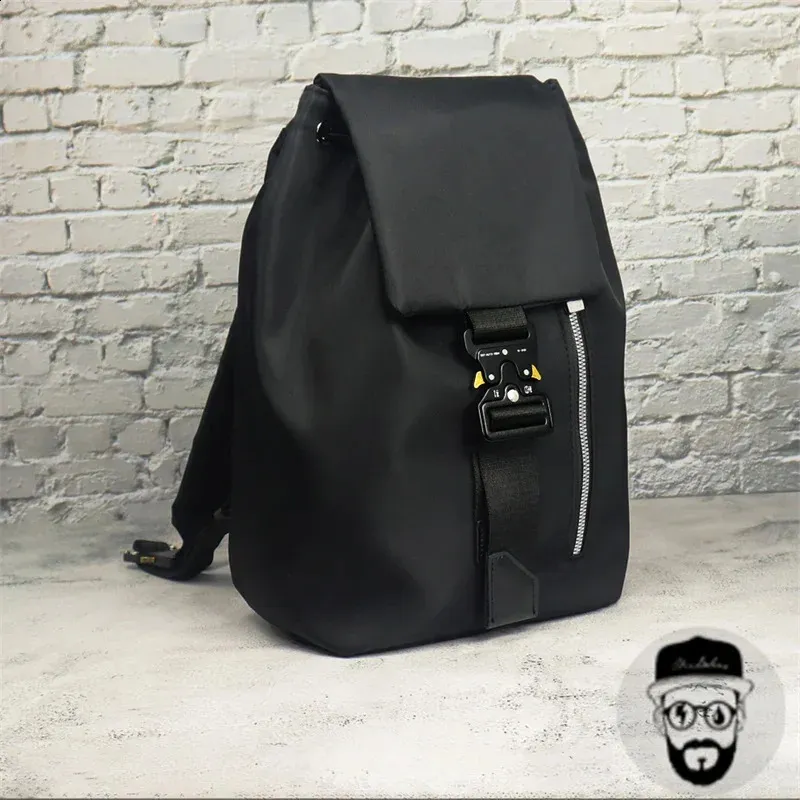 Y2K Silver Metal Buckle ALYX Backpack Mens High Quality 1017