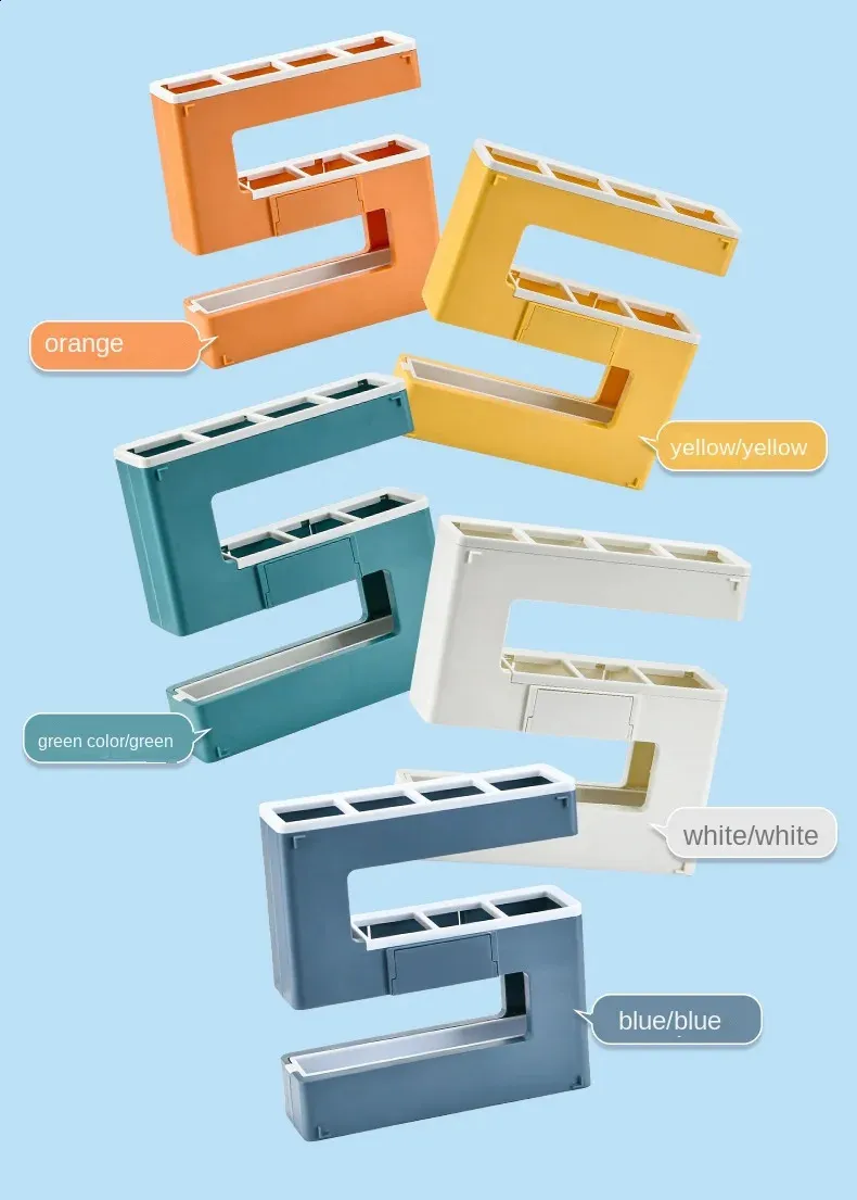 Porte balai mural auto adhésif, support de rangement multi usages pour