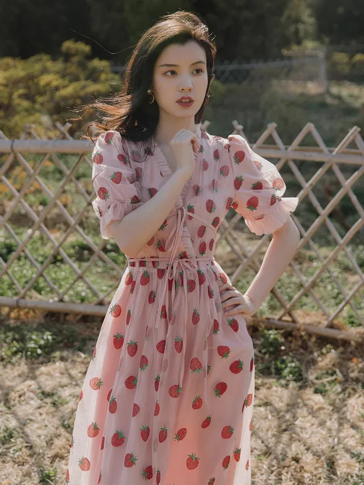 strawberry bridesmaid dresses Lucilla Strawberry Stripe – Rebecca Elizabeth