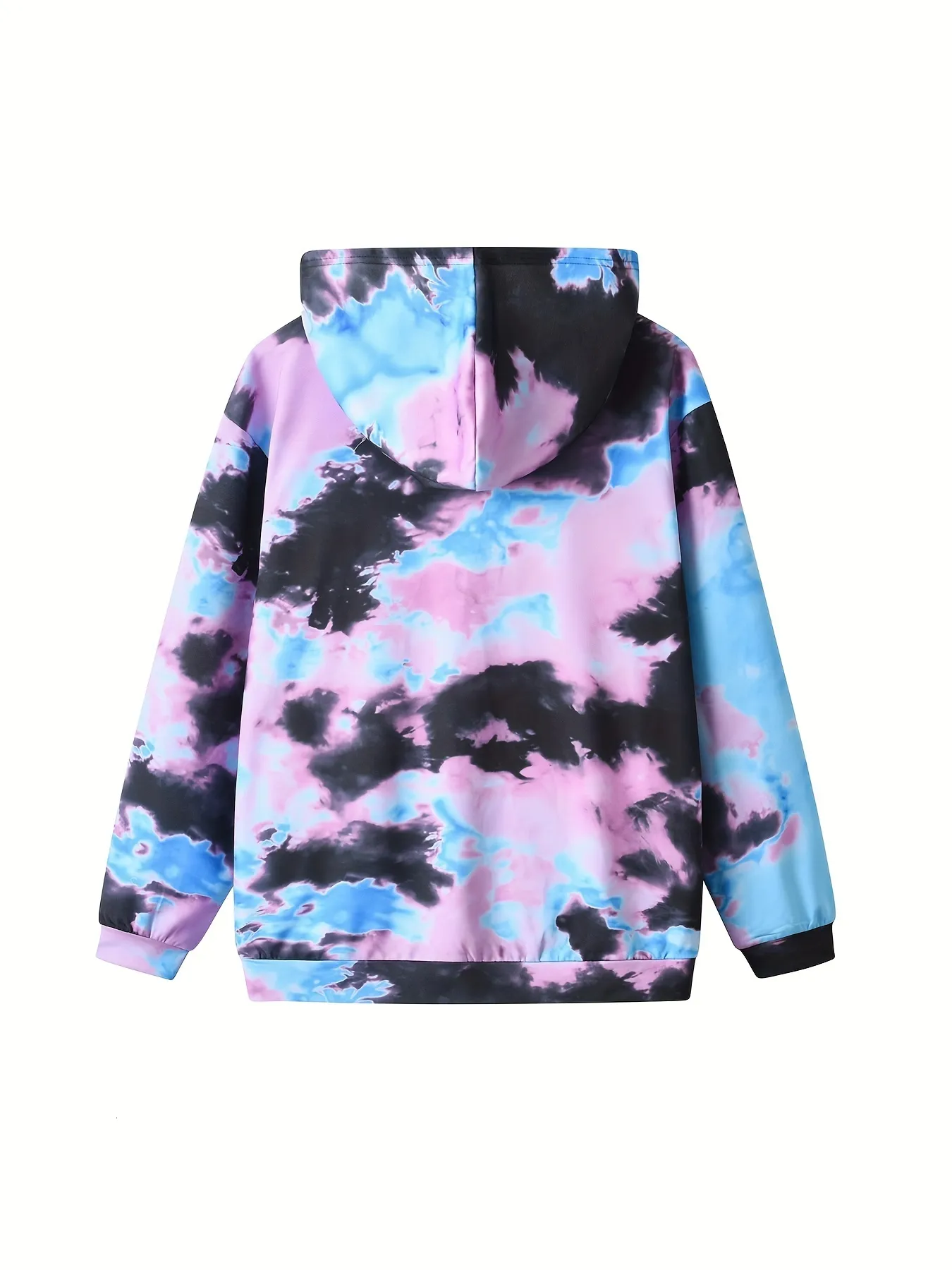 Blue Tie Dye Hoodie Blue And Pink Hoodie Mens CUSTOM TIE DYE DOT
