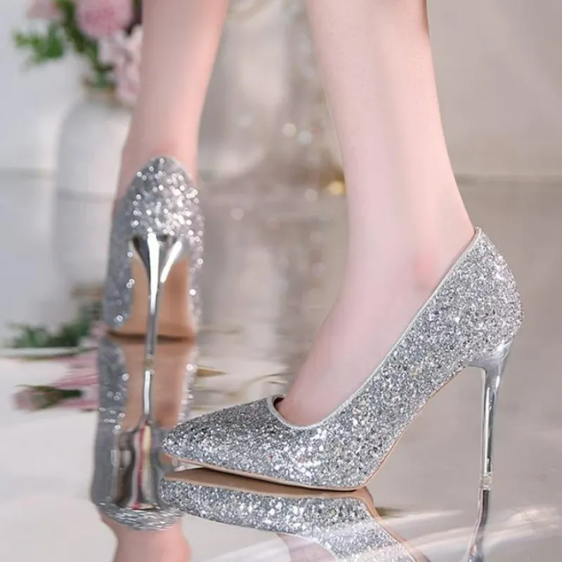 knee length dresses for ladies Nine West Deonne Pump | Women's | Silver Metallic | Size 6.5