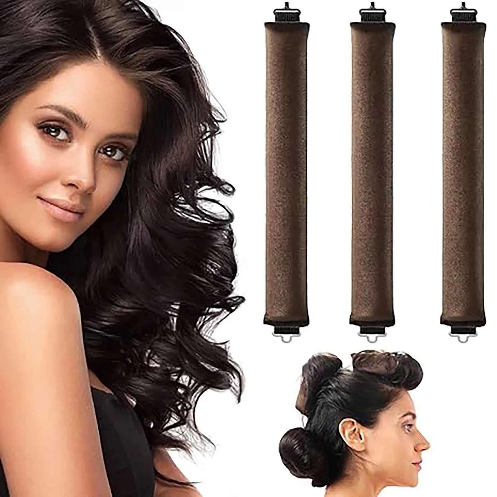 3 In 1 Curling Iron Multiple Attachments With No Heat Overnight Blow Molding Sleep Curler Headband And Currying Tool M240902 From Love of roses1 3.13 DHgate.Com