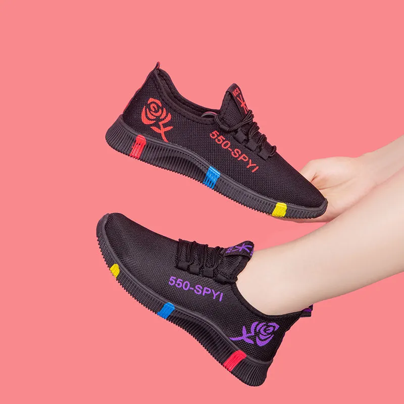 Baskets Femme Légères Et Respirantes - Pour Running, Fitness, Marche - Confortables, Mesh, Décontractées