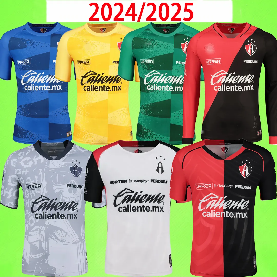 24 25 Jerseys de futbol Atlas Mens Home Away Tercer 2024 2025 Camisa de futbol Uniforme de edicion especial Titero de manga larga Gk Furch J.quinones