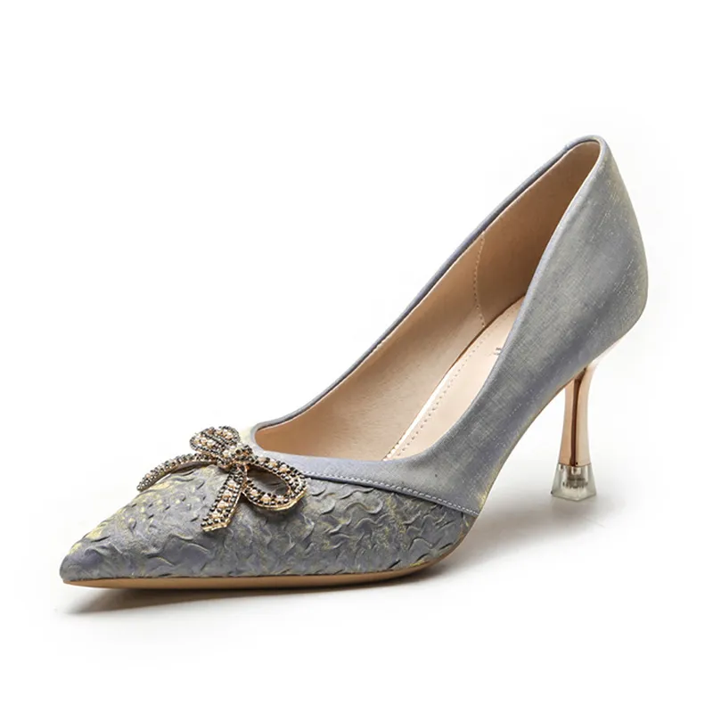 green emerald velvet dress Women Church Shoes 654 Gold, Gold / 7