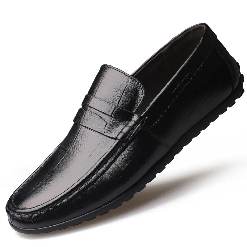 Mens Shoes Casual 2019 Hot Men Loafers New Slip On Leather Youth