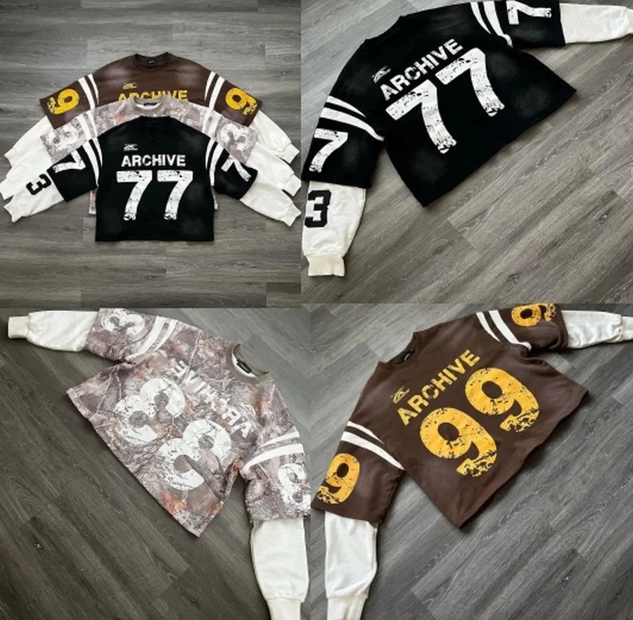 Archive 77 Retro Soccer Print Long Sleeved T Shirt – From