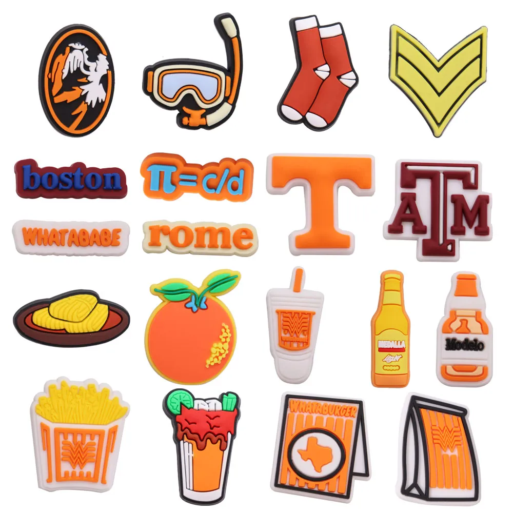 Charmes De Chaussure - 37 Pcs - Ornements Roses - PVC