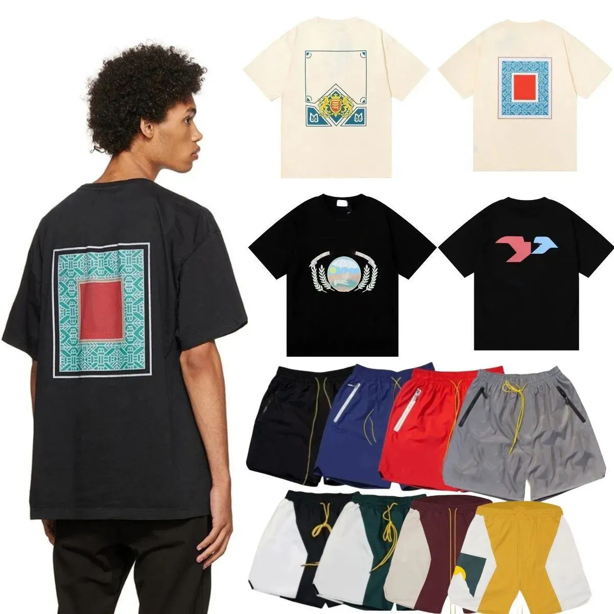Heren hoogwaardige designer T shirts Casual mode korte mouw katoenen T stukken Ronde nek Amerikaanse maten S XXL