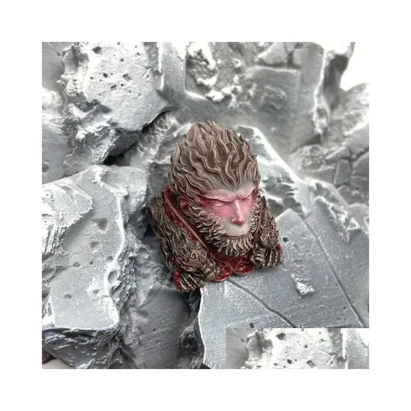 Mice Black Myth Wukong Keycaps Resin Gaming Peripherals Customized Translucent For Nical Keyboard Pc Gamer Gifts Drop Delivery Compute Otfvi