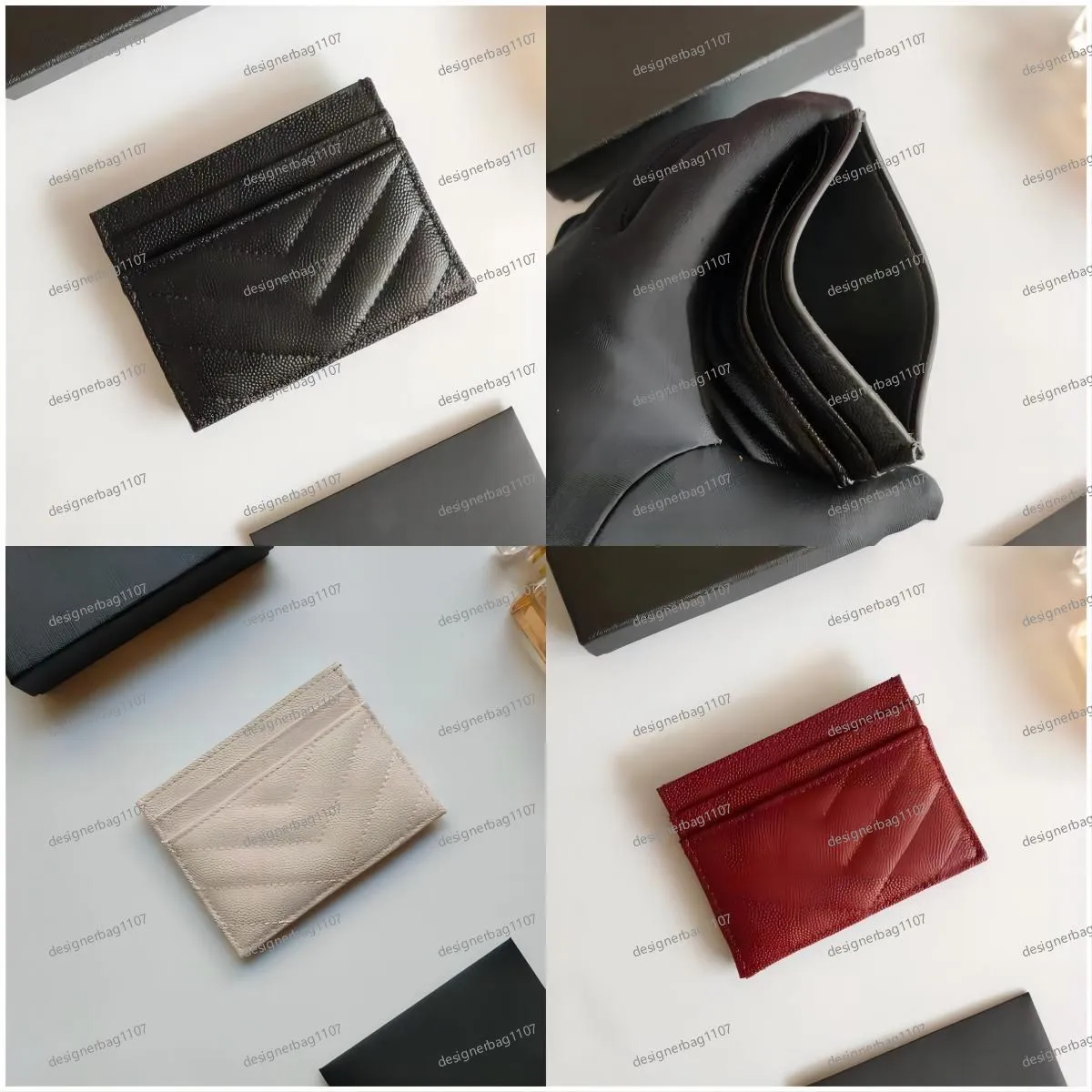 Women card holder designer wallet cardholder designer purse women genuine Leather Womens men Purses Mens Key Ring Credit Coin Mini Wallet wholesale