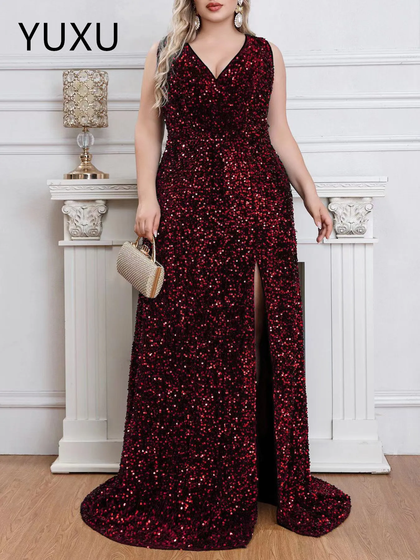 Gold Sequin Mermaid Prom Gown Plus Size Graduation Formal Evening Party Dress from Dhgate Prom Dresses - price 148.75 Gold Sequin Mermaid Prom Gown Plus Size Graduation Formal Evening Party Dress from Dhgate Prom Dresses - price 148.75
