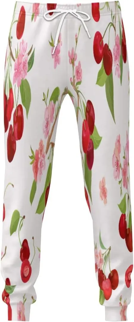 Cherry Blossom Joggers: Men's 3D Printed Sweatpants with Pockets Shop  Now! These slim grey joggers mens are a must have!