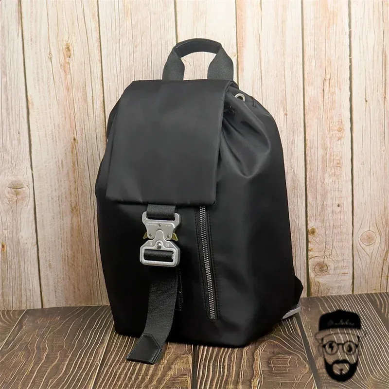 ALYX classic backpack 【難あり】 Y2K Silver Metal Buckle ALYX Backpack Mens High Quality 1017