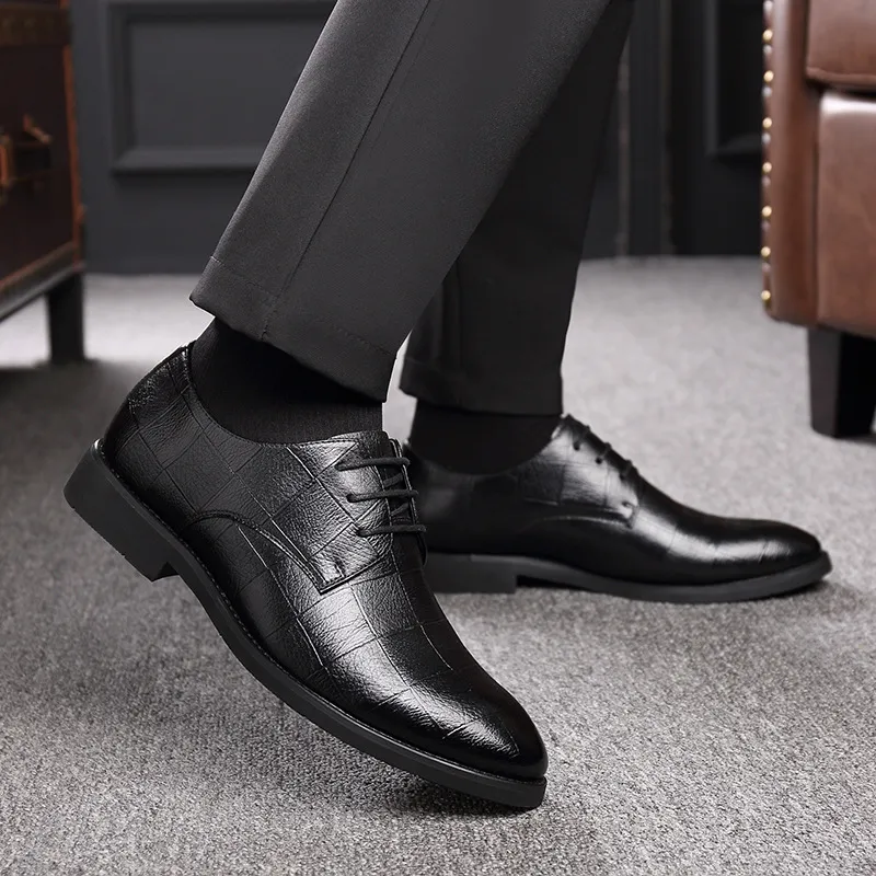 slim fit dress slacks Rockport Fallo 15 Men's Black Leather main image 1