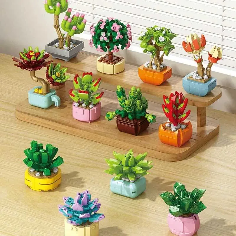 Make It Miniature Botanicals Kit – DIY Mini Plants, Flowers, Bonsai & Garden With Display Stand, Craft Toy For Kids 6+, Collectors