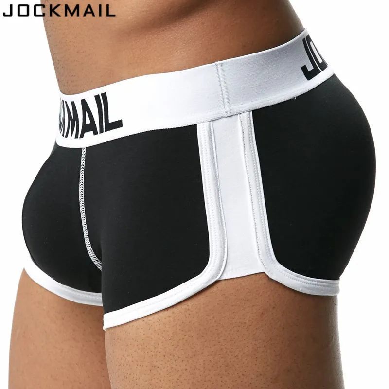Men's Underwear Boxers with Removable Push-Up Cups - Enhanced Bulge ...