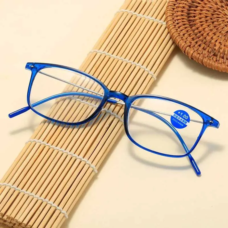 Oval Blue Light Blocking Reading Glasses For Women – 2 Pair, Polycarbonate Lenses, Classic Style