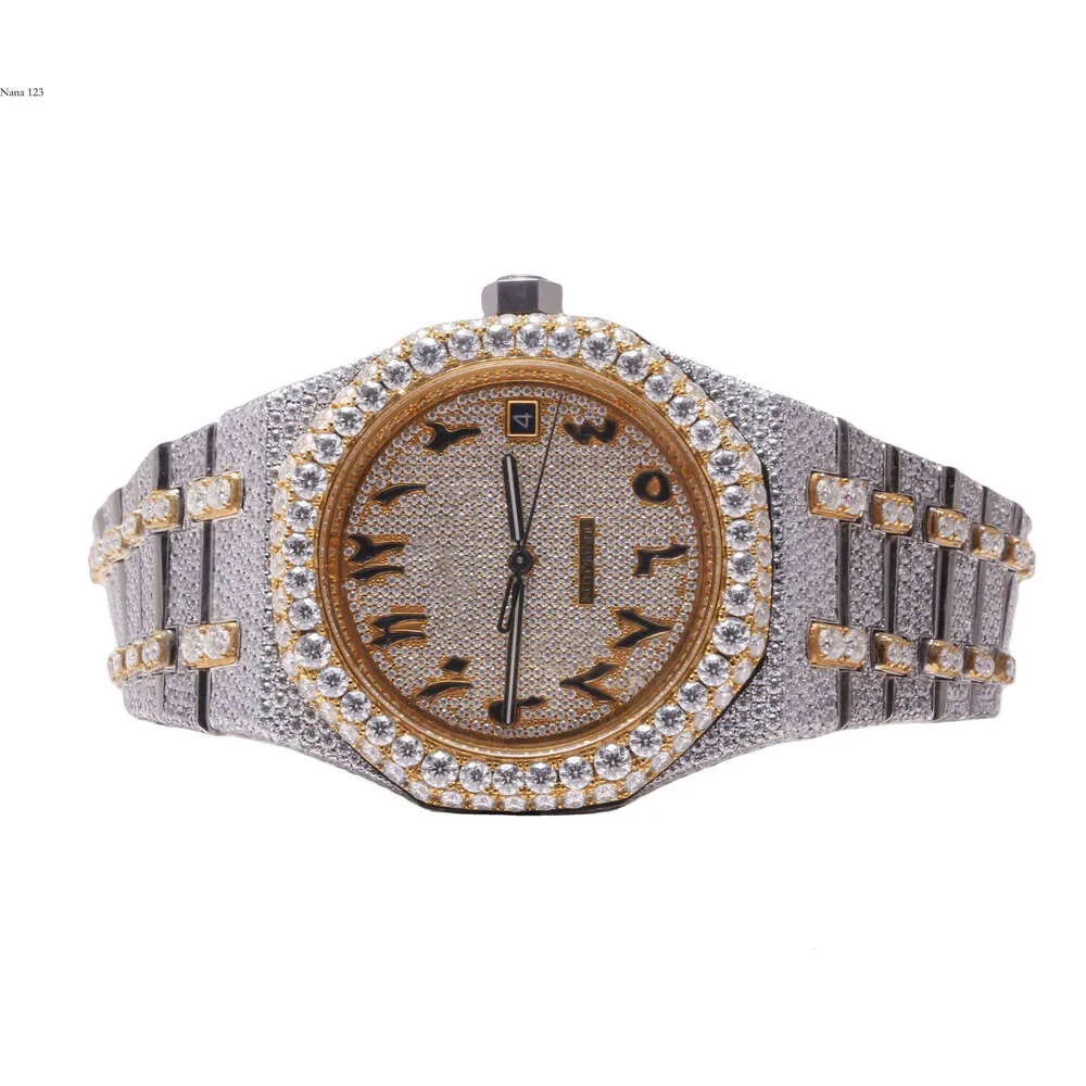 Save Big on Bulk Hip Hop Gold Watch Bg Hip Hop Fully Iced Out Sier Gold  Dial Quartz Diamond Watches Men Wrist Moissanite Watch Best Deals on  DHgate