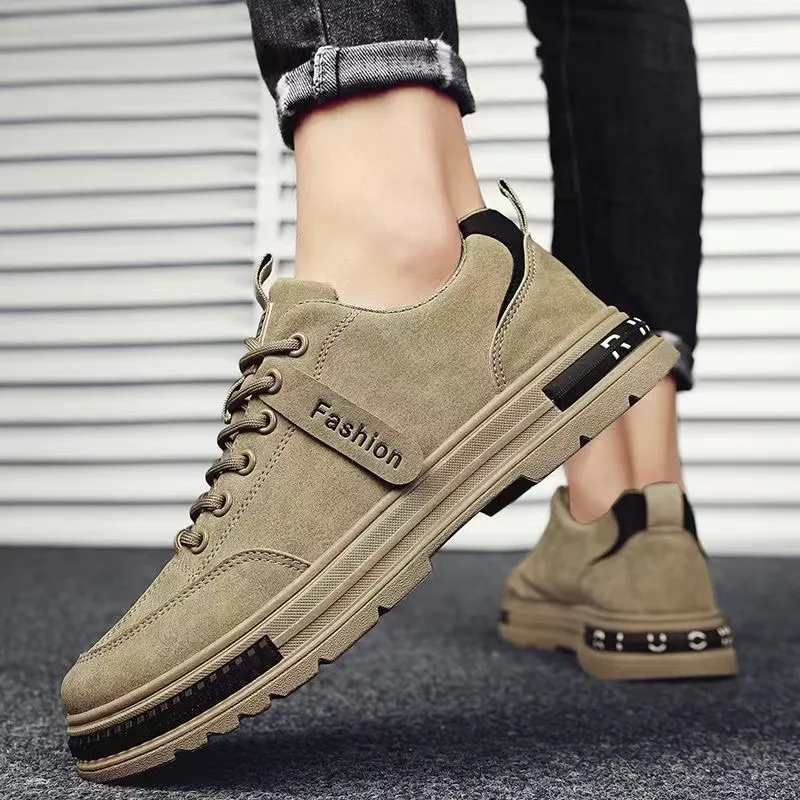 Bulk Mens Zipper Shoes: Retro Leather Fashion Sneakers For  display picture 1