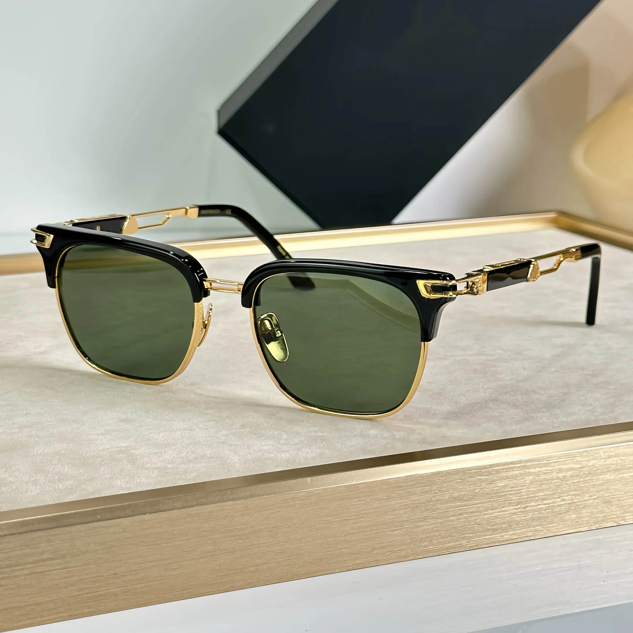 Diff Classic Square Retro Sunglasses with Polarized CR-39 Lenses. NEW with Case Sunglasses Square Full Frame CR39 Lenses UV Protection  main image 2