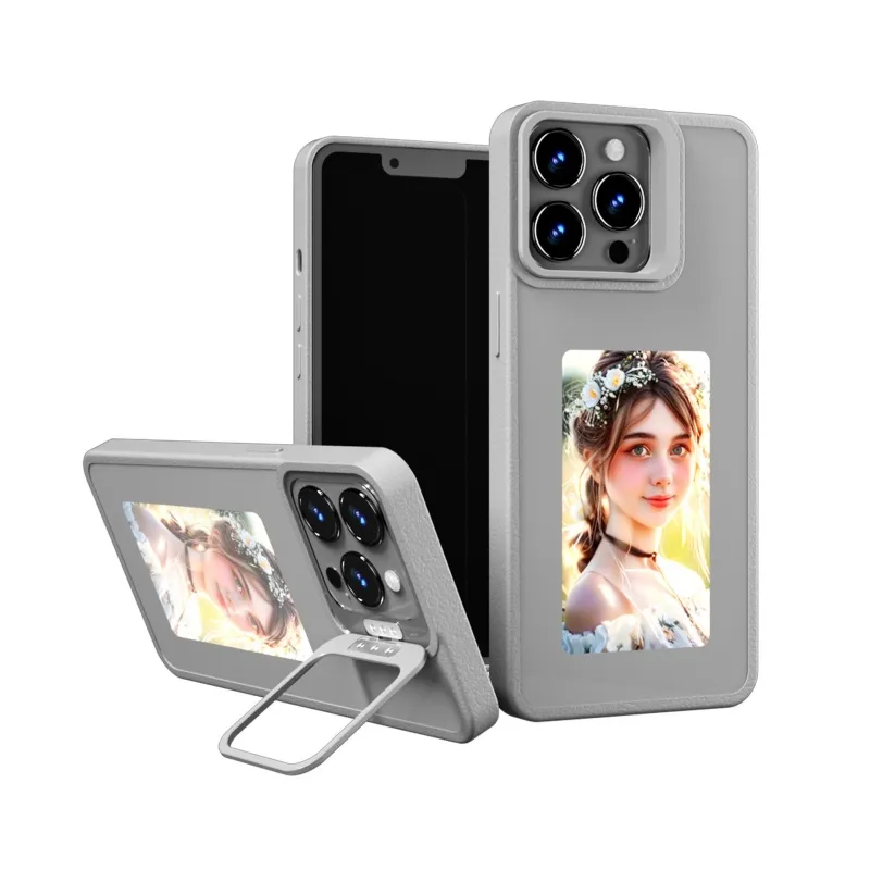 Coque E Ink Personnalisable Avec Projection Arrière – Pour IPhone 13/14/15 (Pro/Pro Max)