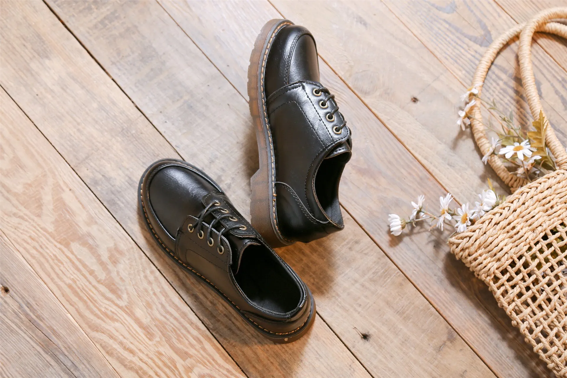 Retro Brown Leather loafers for women for Women - British