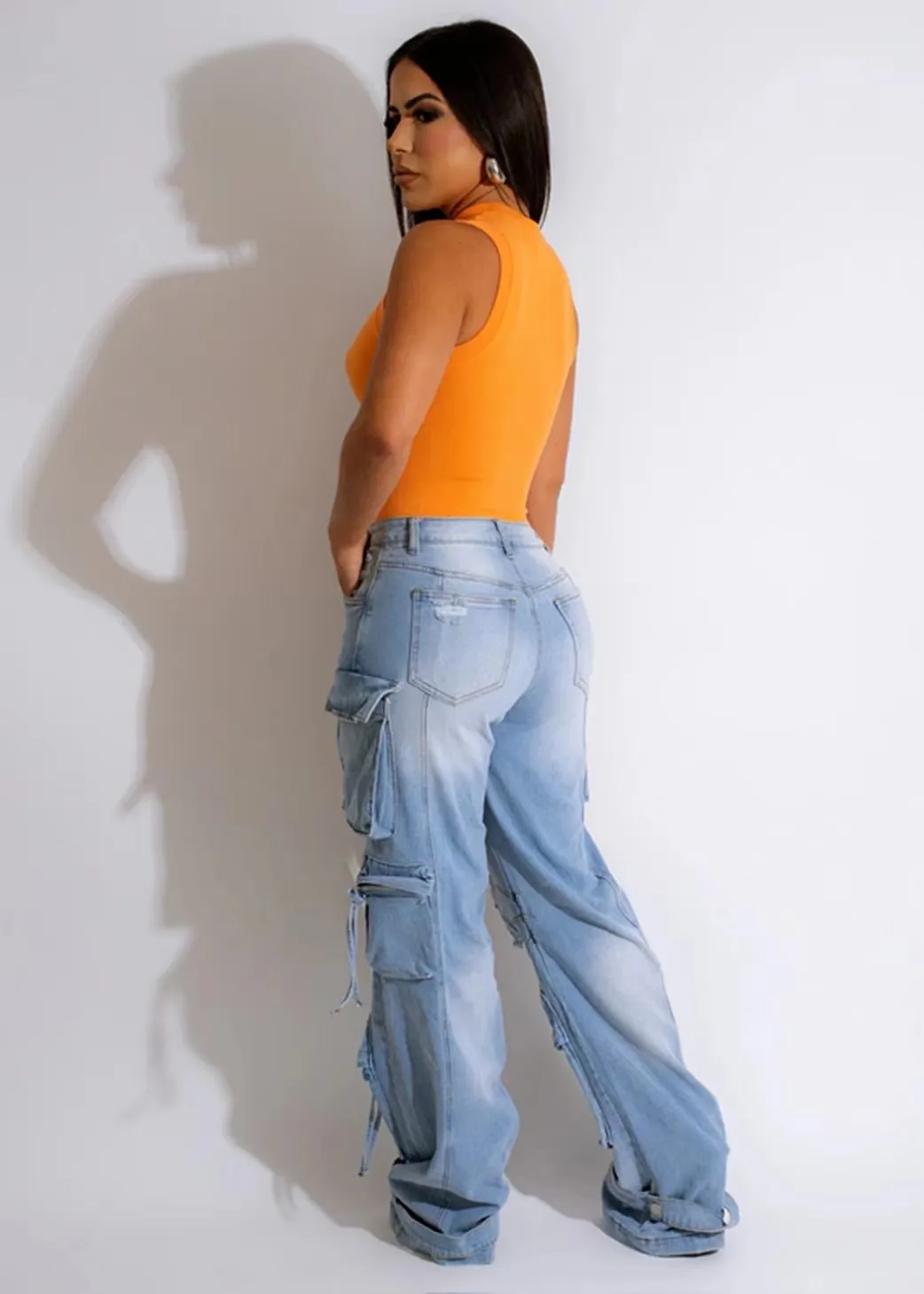 Pantalon grande jambe femme sale