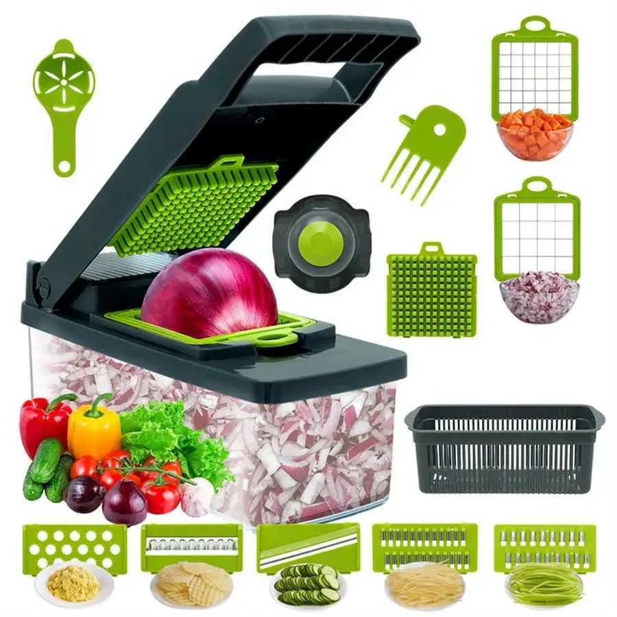 Multifunctional Vegetable Cutter Slicer - Dicer, Julienne & More! Shop ...