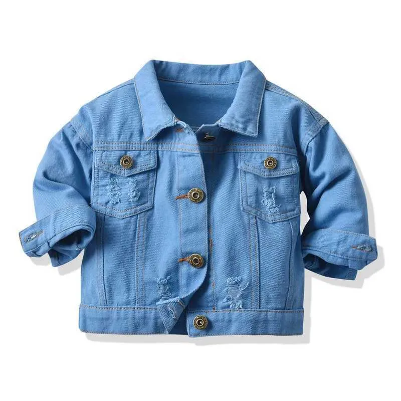 Ripped jean jacket kids best sale
