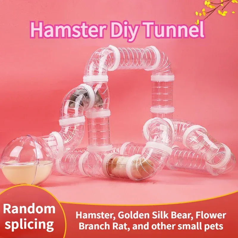 Picture of DIY Hamster Cages And Accessories Maze With Remodeled External Tubes ...