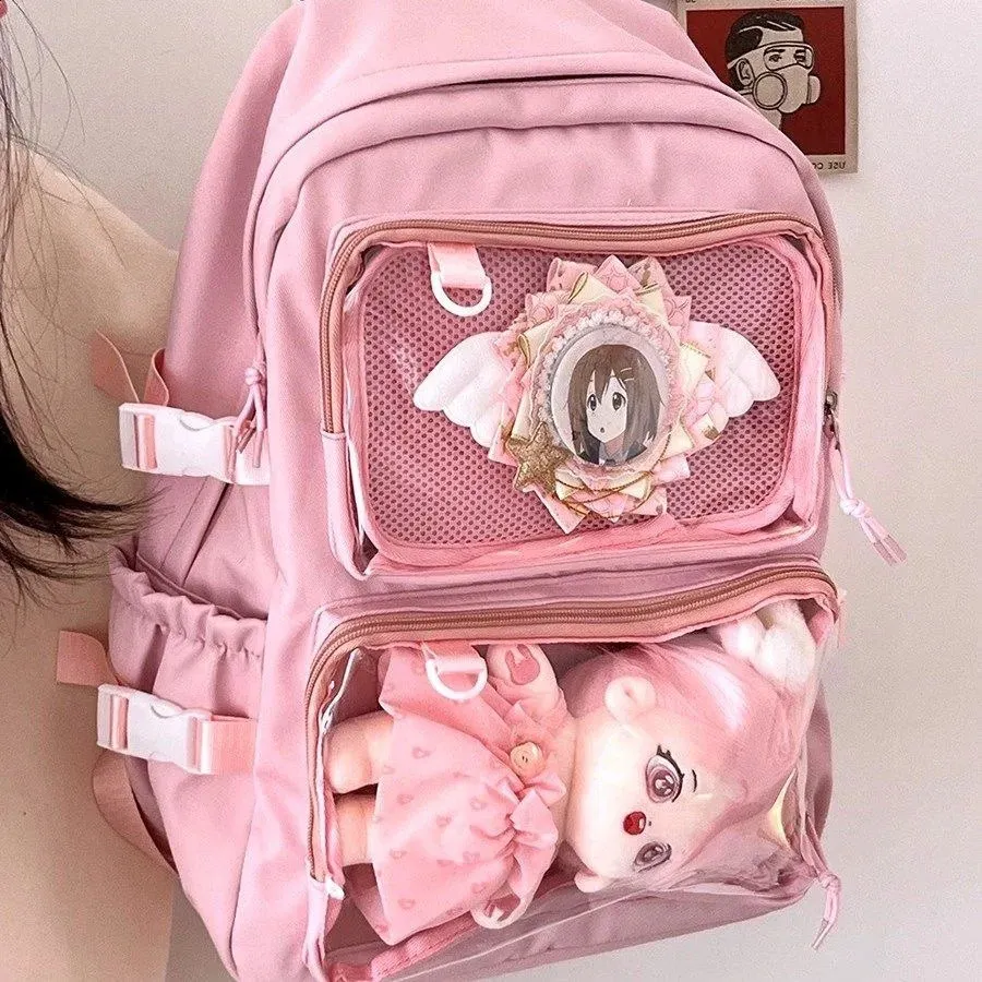 Y2K Japanese High School Girl Backpack Transparent... From Bitystore, $16.3 | DHgate.Com Y2K Japanese High School Girl Backpack Transparent... From Bitystore, $16.3 | DHgate.Com