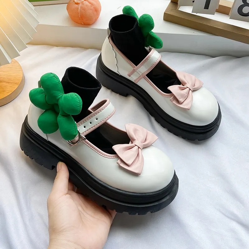 Save Big on Bulk Lolita Shoes Lolita Japanese Women With Small Shoes In  Spring And Autumn New Women Shoes Cute Bow Student Platform Shoes 