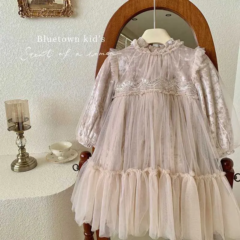 warm birthday dress Demeter Sage & Lavender Heirloom Gown // Butterfly & Wildflower Tulle –  Cora and Violet main image 1