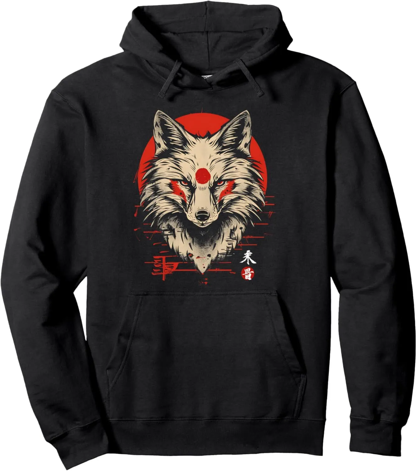 Japanese Fox Sun Graphic Wolf Hoodie For Men And Women Pullover Sweatshirt From Cloch shopping Vendor 19.96 DHgate.Com