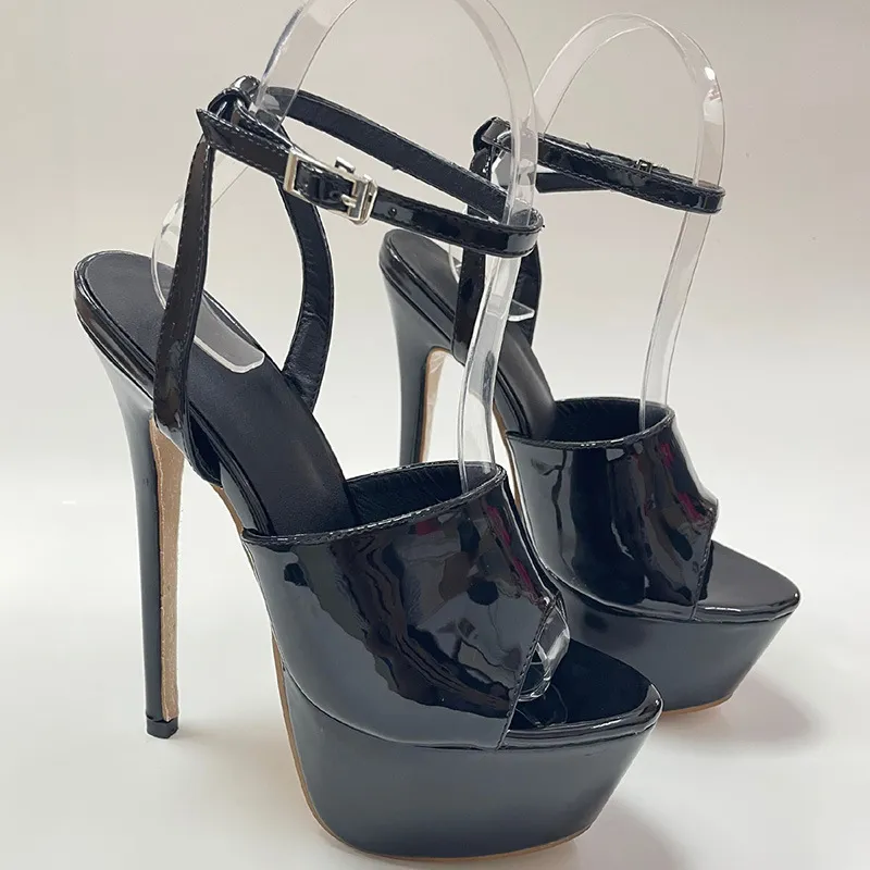 サンダル・ミュール Patent Leather Platform Sandal Shoes Prada - Plateau Patent Leather Platform Sandal, 65mm