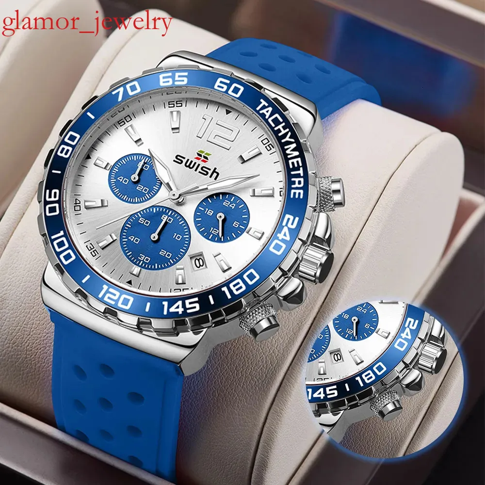 Men's Sport Chronograph Watch: Top Brand Rubber Quartz Watch, Waterproof  Dial, Casual Fashion Relogio Masculino Buy Now!