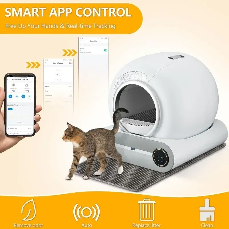 Smart Cat Litter Box 9L Capacity Semi-closed Automatic Self-cleaning with APP  Control and Deodorization from Dhgate Others Cat Grooming - price 357.92