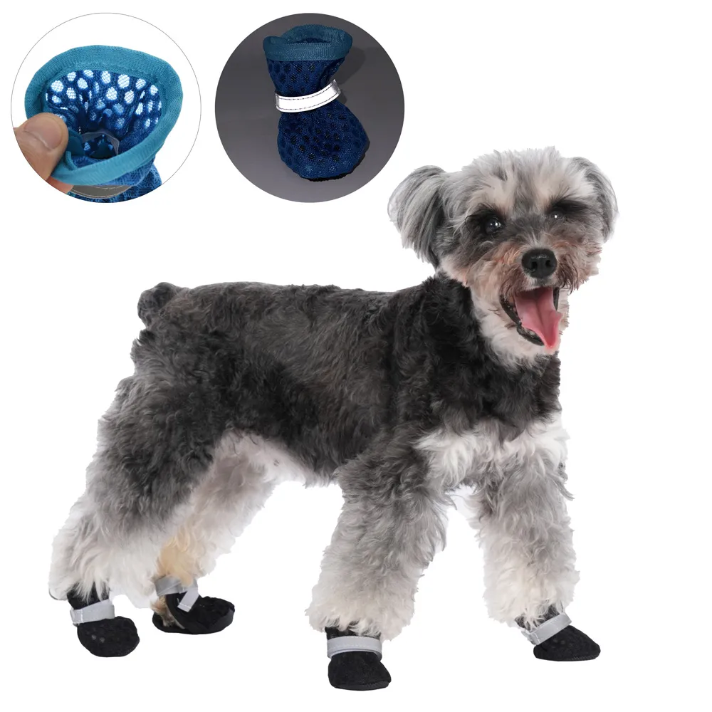 Dog Shoes For Summer: Breathable Mesh Paw Protectors For Small To