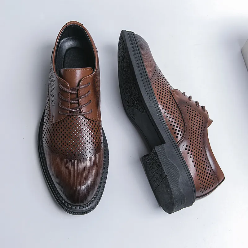 Wholesale Derby Dress Shoes: Mens Classic Leather Oxfords  display picture 1