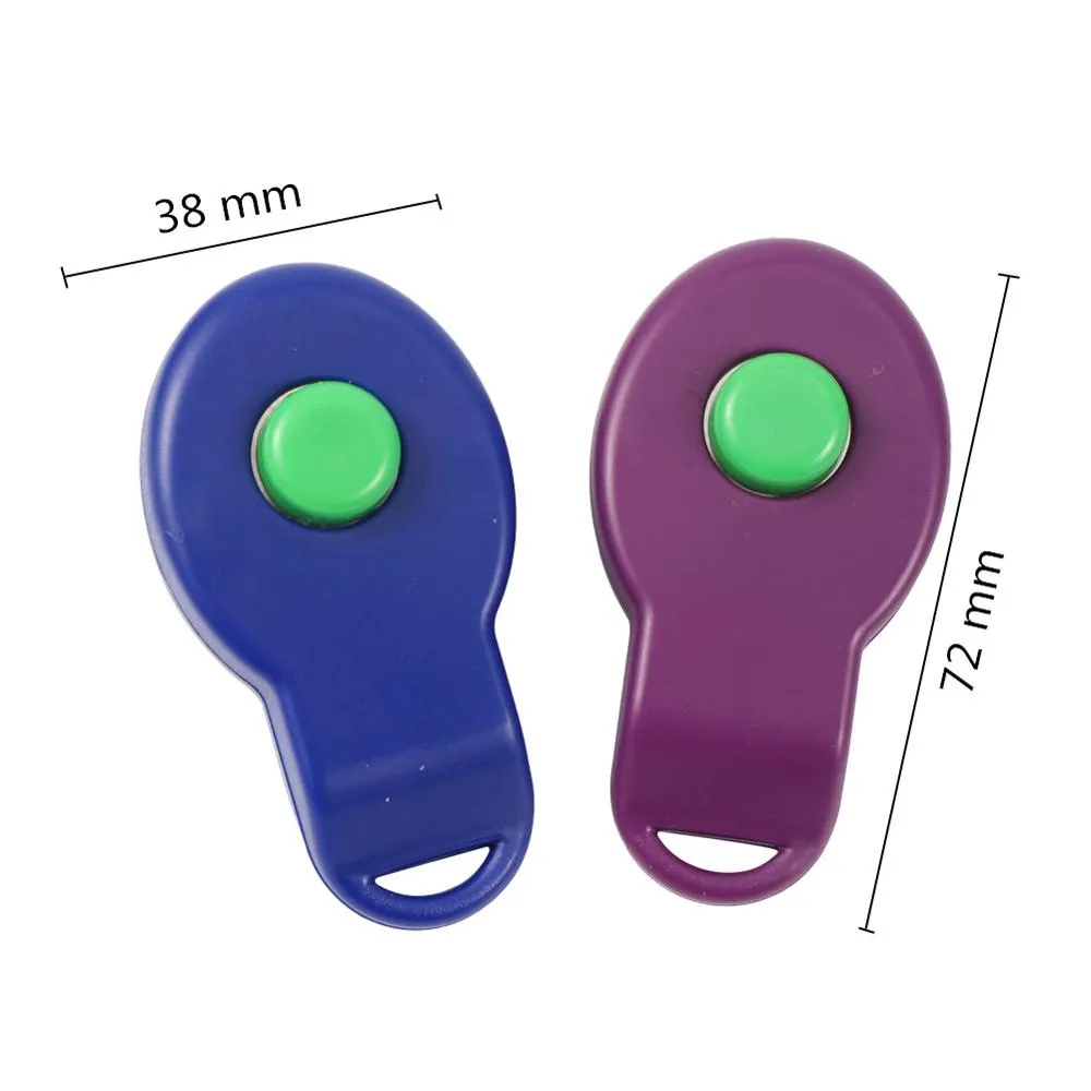 Premium Dog & Cat Training Clicker with Elastic Ring - Effective Sonic ...